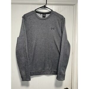 Under Armour Sweater Mens Medium Gray Golf Storm Sweatshirt Performance Pullover
